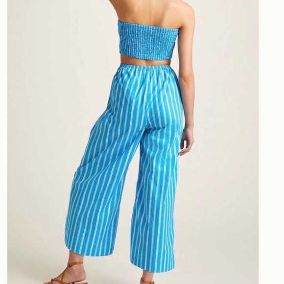 NWT Faithfull the Brand Baylee Jumpsuit Maya Stripe Print Blue size 2 - Picture 11 of 11